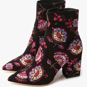 Loeffler Randall embroidered Isla boots
